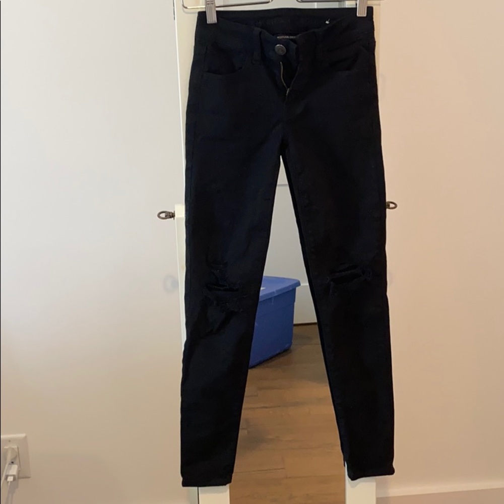 AEO black skinny jeans